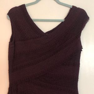 Plum fitted minidress!